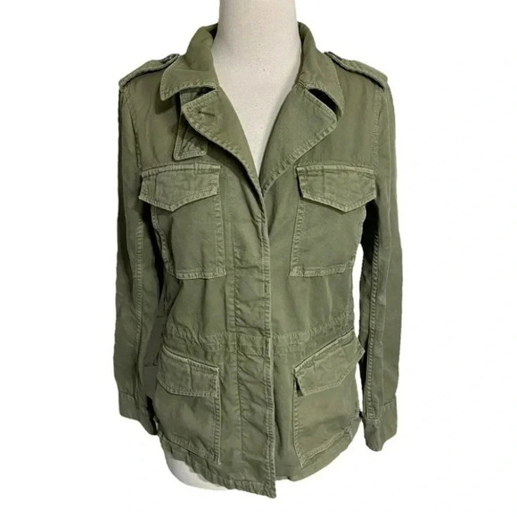 Madewell Women's S army green utility military jacket‎ Chore Coat - Picture 2 of 9